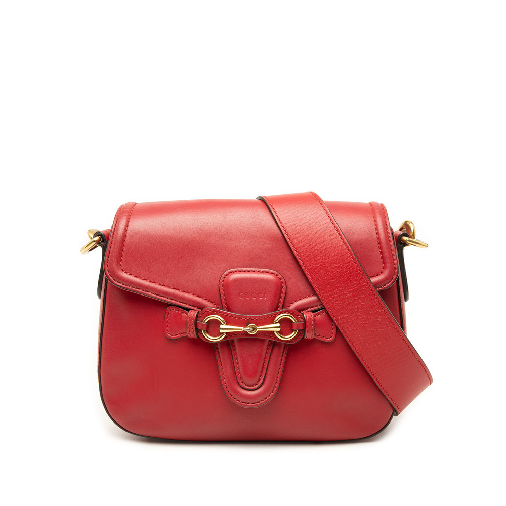 Pre-Loved Gucci Medium Calfskin Lady Web Crossbody